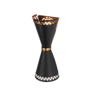 Farmhouze Light - Modern Black Up and Down Cone Flush Mount Wall Sconce - Wall Sconce - 2 Packs - 