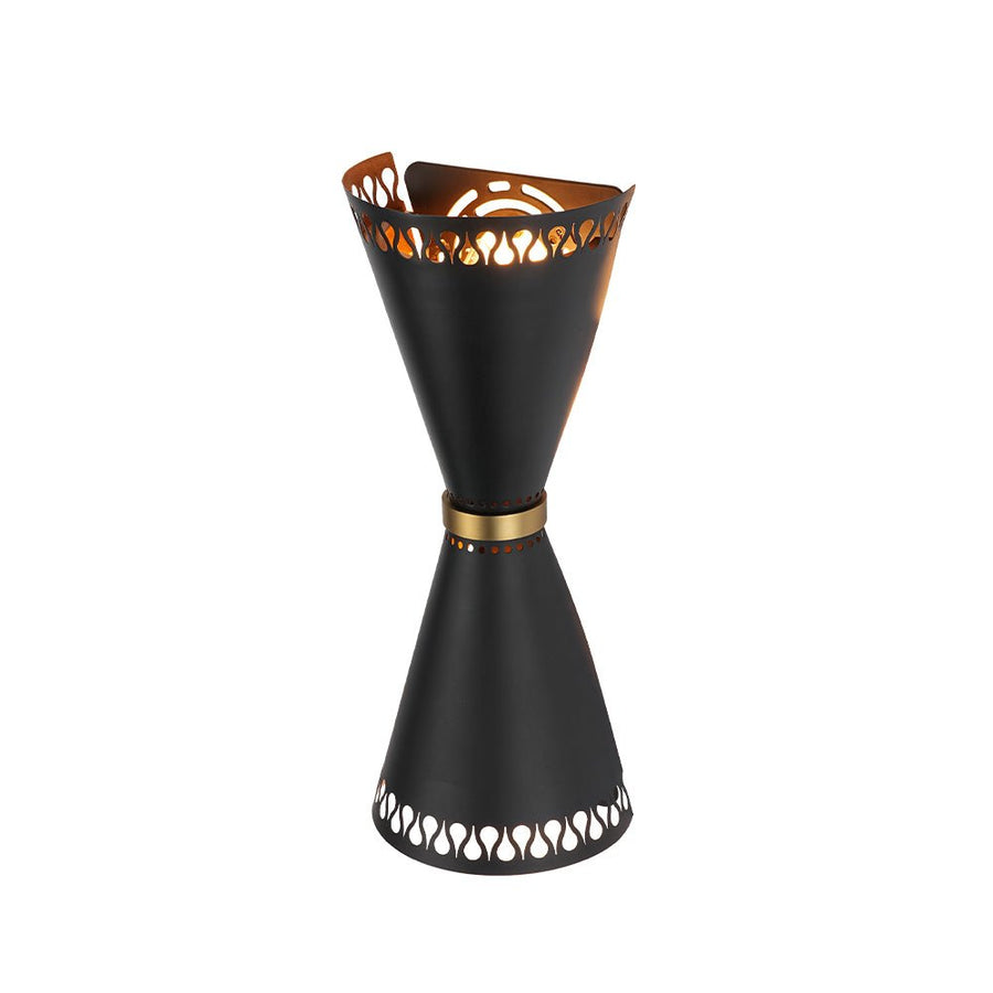 Farmhouze Light - Modern Black Up and Down Cone Flush Mount Wall Sconce - Wall Sconce - 2 Packs - 