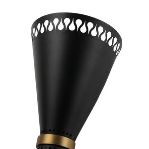 Farmhouze Light - Modern Black Up and Down Cone Flush Mount Wall Sconce - Wall Sconce - 2 Packs - 