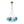 Load image into Gallery viewer, Farmhouze Light - Modern Brass Cluster Glass Globe Blue Bubble Chandelier - Chandelier - Blue - 
