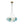 Load image into Gallery viewer, Farmhouze Light - Modern Brass Cluster Glass Globe Blue Bubble Chandelier - Chandelier - Blue - 
