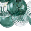 Load image into Gallery viewer, Farmhouze Light - Modern Brass Cluster Glass Globe Blue Bubble Chandelier - Chandelier - Green - 

