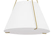Load image into Gallery viewer, Farmhouze Light-Modern Brass Fabric Round Tapered Lantern Chandelier-Chandelier-Brass-
