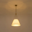 Load image into Gallery viewer, Farmhouze Light-Modern Brass Fabric Round Tapered Lantern Chandelier-Chandelier-Brass-
