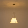 Load image into Gallery viewer, Farmhouze Light-Modern Brass Fabric Round Tapered Lantern Chandelier-Chandelier-Brass-
