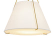 Load image into Gallery viewer, Farmhouze Light-Modern Brass Fabric Round Tapered Lantern Chandelier-Chandelier-Brass-
