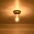 Load image into Gallery viewer, Farmhouze Light - Modern Brass Round Glass Dome Single Ceiling Light - Ceiling Light - Brass - 
