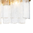 Load image into Gallery viewer, Farmhouze Light-Modern Brass Tiered Textured Glass Linear Island Flush Mount-Ceiling Light-25.6 in-
