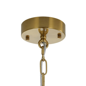 Farmhouze Light - Modern Brushed Brass Glam Glass Bubble Jellyfish Chandelier - Chandelier - Brass - 