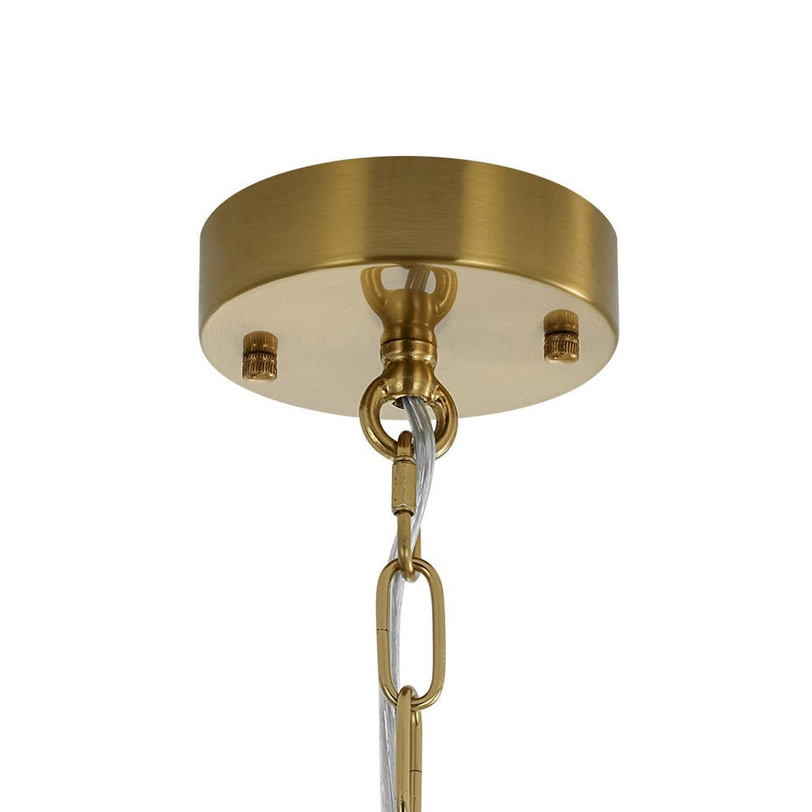 Farmhouze Light - Modern Brushed Brass Glam Glass Bubble Jellyfish Chandelier - Chandelier - Brass - 