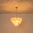 Load image into Gallery viewer, Farmhouze Light-Modern Cloudy Style Misty Swirl Glass Tiered Chandelier-Chandelier-Brass-
