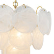 Load image into Gallery viewer, Farmhouze Light-Modern Cloudy Style Misty Swirl Glass Tiered Chandelier-Chandelier-Brass-
