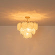 Load image into Gallery viewer, Farmhouze Light-Modern Cloudy Style Misty Swirl Glass Tiered Chandelier-Chandelier-Brass-
