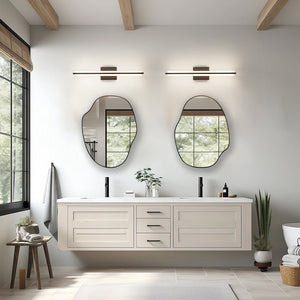 Farmhouze Light - Modern Dimmable LED Black Wide Bathroom Vanity Light - Wall Sconce - Black - 