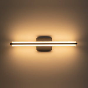 Farmhouze Light - Modern Dimmable LED Black Wide Bathroom Vanity Light - Wall Sconce - Black - 