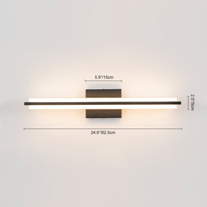 Farmhouze Light - Modern Dimmable LED Black Wide Bathroom Vanity Light - Wall Sconce - Black - 