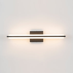 Farmhouze Light - Modern Dimmable LED Black Wide Bathroom Vanity Light - Wall Sconce - Black - 