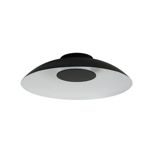 Farmhouze Light - Modern Dimmable LED Saucer Wide Dome Flush Mount Light - Ceiling Light - Black - 
