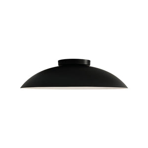 Farmhouze Light - Modern Dimmable LED Saucer Wide Dome Flush Mount Light - Ceiling Light - Black - 