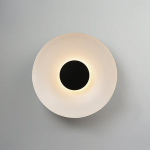 Farmhouze Light - Modern Dimmable LED Saucer Wide Dome Flush Mount Light - Ceiling Light - Black - 