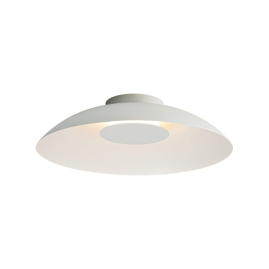 Farmhouze Light - Modern Dimmable LED Saucer Wide Dome Flush Mount Light - Ceiling Light - White - 