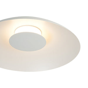 Farmhouze Light - Modern Dimmable LED Saucer Wide Dome Flush Mount Light - Ceiling Light - White - 