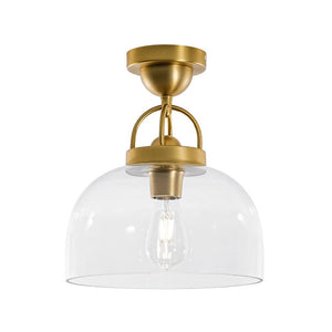 Farmhouze Light - Modern Farmhouse 1 - Light Simple Glass Dome Ceiling Light - Ceiling Light - Brass - 