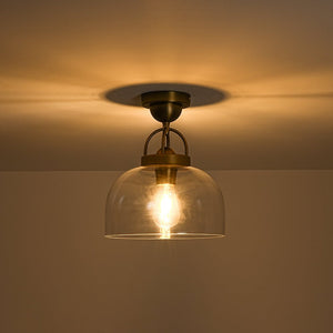 Farmhouze Light - Modern Farmhouse 1 - Light Simple Glass Dome Ceiling Light - Ceiling Light - Brass - 