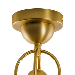 Farmhouze Light - Modern Farmhouse 1 - Light Simple Glass Dome Ceiling Light - Ceiling Light - Brass - 
