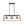 Load image into Gallery viewer, Farmhouze Light - Modern Farmhouse 3 - Light Rectangle Linear Island Chandelier - Chandelier - Black + Brass - 
