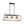Load image into Gallery viewer, Farmhouze Light - Modern Farmhouse 3 - Light Rectangle Linear Island Chandelier - Chandelier - Black + Brass - 
