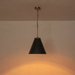 Load image into Gallery viewer, Farmhouze Light - Modern Farmhouse Brass Single Black Cone Pendant Light - Pendant - Black + Brass - 
