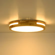 Load image into Gallery viewer, Farmhouze Light - Modern Farmhouse Dimmable LED Round Wooden Ceiling Light - Ceiling Light - 15 in - 
