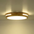 Load image into Gallery viewer, Farmhouze Light - Modern Farmhouse Dimmable LED Round Wooden Ceiling Light - Ceiling Light - 15 in - 
