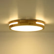 Load image into Gallery viewer, Farmhouze Light - Modern Farmhouse Dimmable LED Round Wooden Ceiling Light - Ceiling Light - 15 in - 
