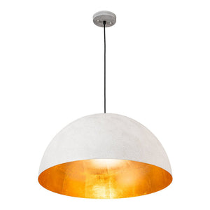 Farmhouze Light - Modern Farmhouse Oversized Dome Pendant - Chandelier - Grey White - 23 in. - L