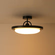 Load image into Gallery viewer, Farmhouze Light-Modern Farmhouse Round Frisbee Dimmable LED Ceiling Light-Ceiling Light-Black-
