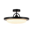 Load image into Gallery viewer, Farmhouze Light-Modern Farmhouse Round Frisbee Dimmable LED Ceiling Light-Ceiling Light-Black-

