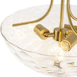 Load image into Gallery viewer, Farmhouze Light-Modern Farmhouse Wide Bowl Water Glass Ceiling Light-Ceiling Light-Brass-
