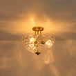 Load image into Gallery viewer, Farmhouze Light-Modern Farmhouse Wide Bowl Water Glass Ceiling Light-Ceiling Light-Brass-
