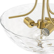 Load image into Gallery viewer, Farmhouze Light-Modern Farmhouse Wide Bowl Water Glass Ceiling Light-Ceiling Light-Brass-
