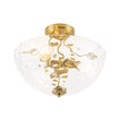 Load image into Gallery viewer, Farmhouze Light-Modern Farmhouse Wide Bowl Water Glass Ceiling Light-Ceiling Light-Brass-
