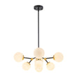 Load image into Gallery viewer, Farmhouze Light-Modern Frosted Glass Bubble Molecular Sputnik Chandelier-Chandelier-Brass Black-

