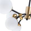 Load image into Gallery viewer, Farmhouze Light-Modern Frosted Glass Bubble Molecular Sputnik Chandelier-Chandelier-Brass Black-
