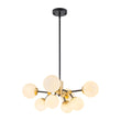 Load image into Gallery viewer, Farmhouze Light-Modern Frosted Glass Bubble Molecular Sputnik Chandelier-Chandelier-Brass Black-

