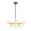 Load image into Gallery viewer, Farmhouze Light-Modern Frosted Glass Bubble Molecular Sputnik Chandelier-Chandelier-Brass Black-
