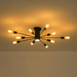 Load image into Gallery viewer, Farmhouze Light-Modern Linear Sputnik Semi Flush Mount Ceiling Light-Ceiling Light-Gold-

