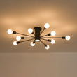 Load image into Gallery viewer, Farmhouze Light-Modern Linear Sputnik Semi Flush Mount Ceiling Light-Ceiling Light-Gold-
