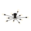 Load image into Gallery viewer, Farmhouze Light-Modern Linear Sputnik Semi Flush Mount Ceiling Light-Ceiling Light-Gold-
