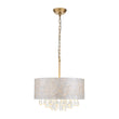 Load image into Gallery viewer, Farmhouze Light-Modern Luxe Crystal Capiz Shell Drum Cage Chandelier-Chandelier-17.7 in-

